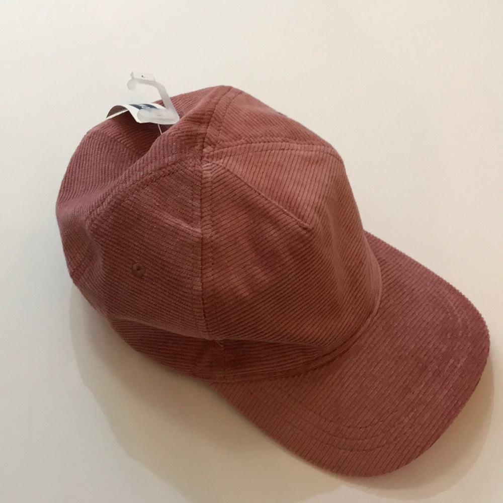 NWT Pale pink corduroy cap for girls